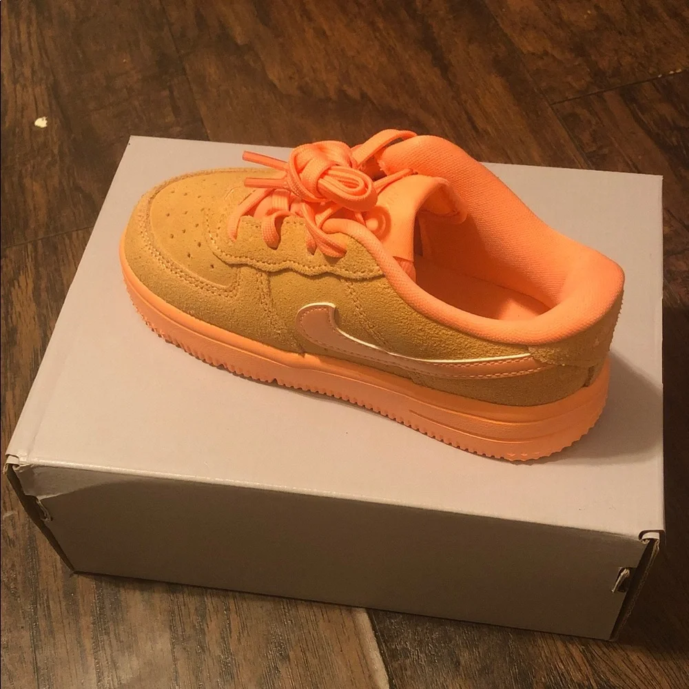 Nike Toddler  Orange Air Force Ones Brand New